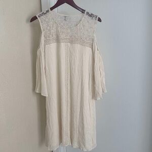 Cato Women’s Off the Shoulder Dress Boho Large *Like New*